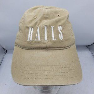 Rails Khaki Baseball Cap Adjustable Lightweight Comfort Cotton Hat Casual